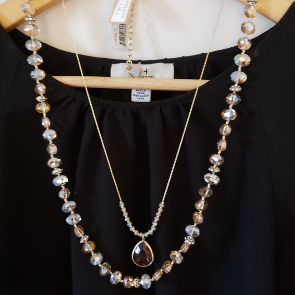 ROSE GOLD 2 IN 1 NECKLACE - Picture 3 of 4